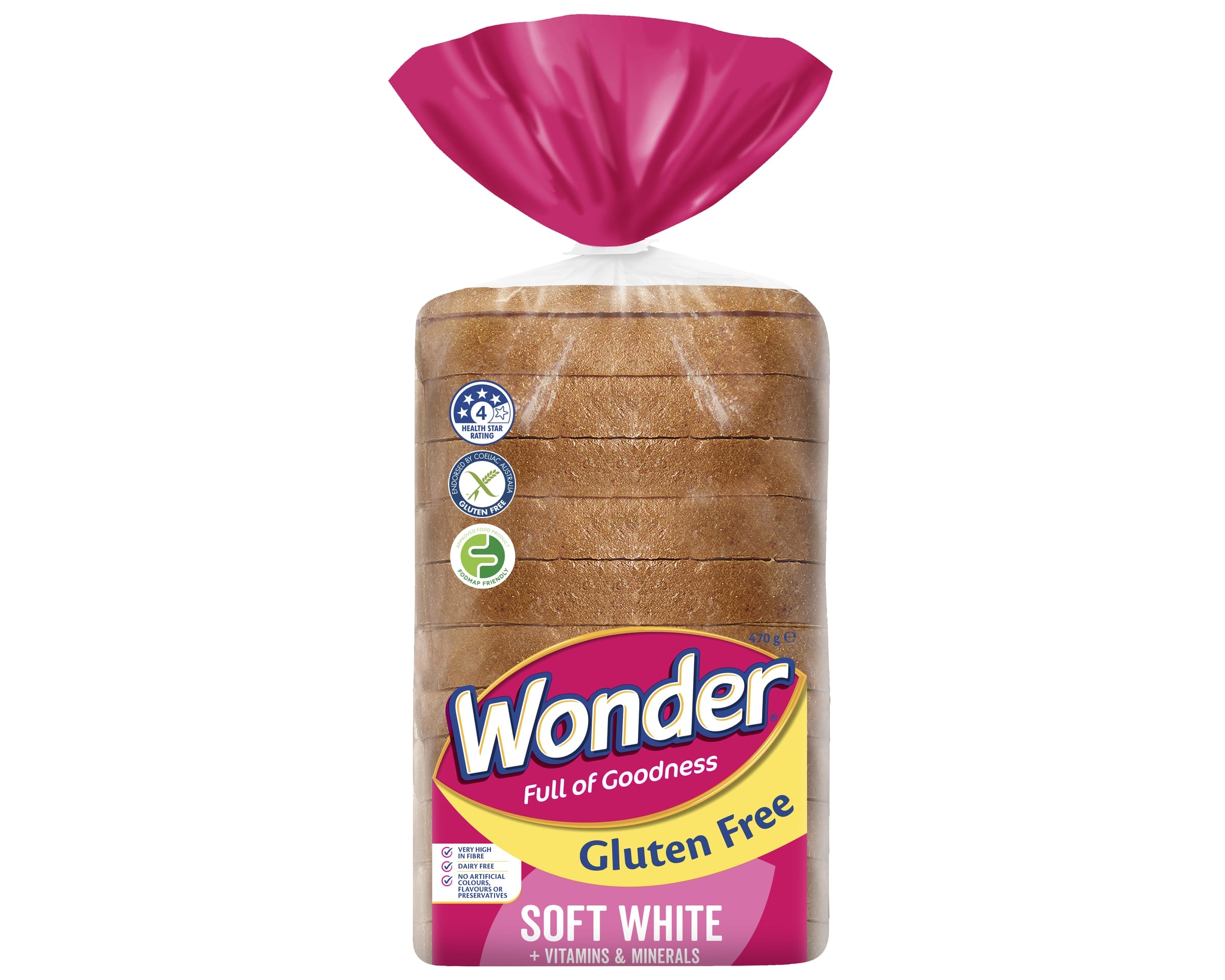 Wonder Gluten Free Bread White 470 g