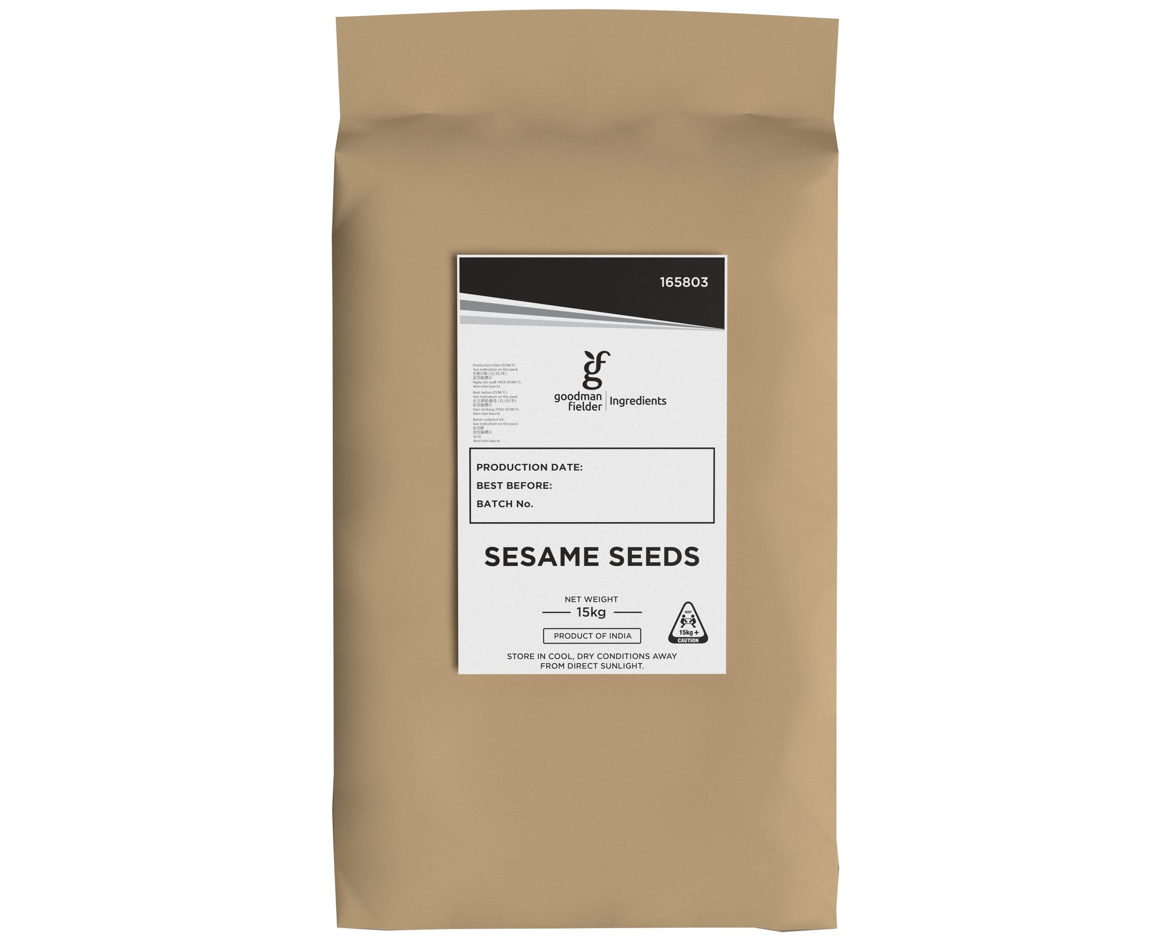 GF Ingredients Seeds Sesame Premium 15 kg