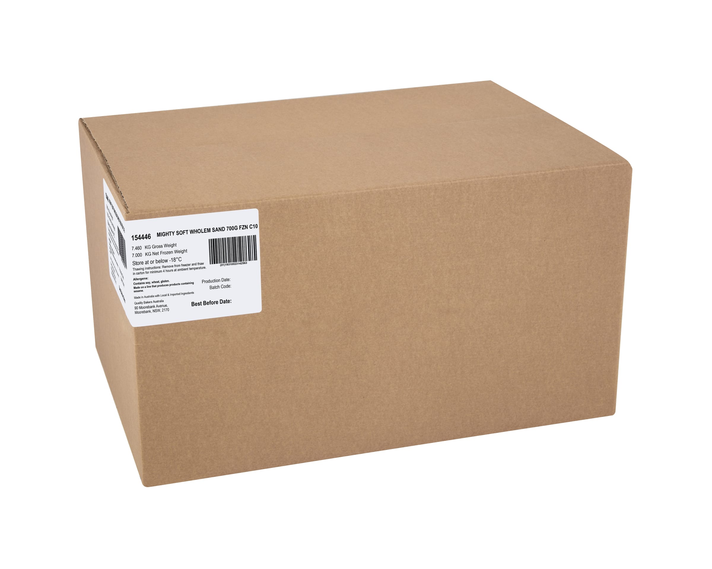 Mighty Soft Wholemeal Sandwich Bread 700g