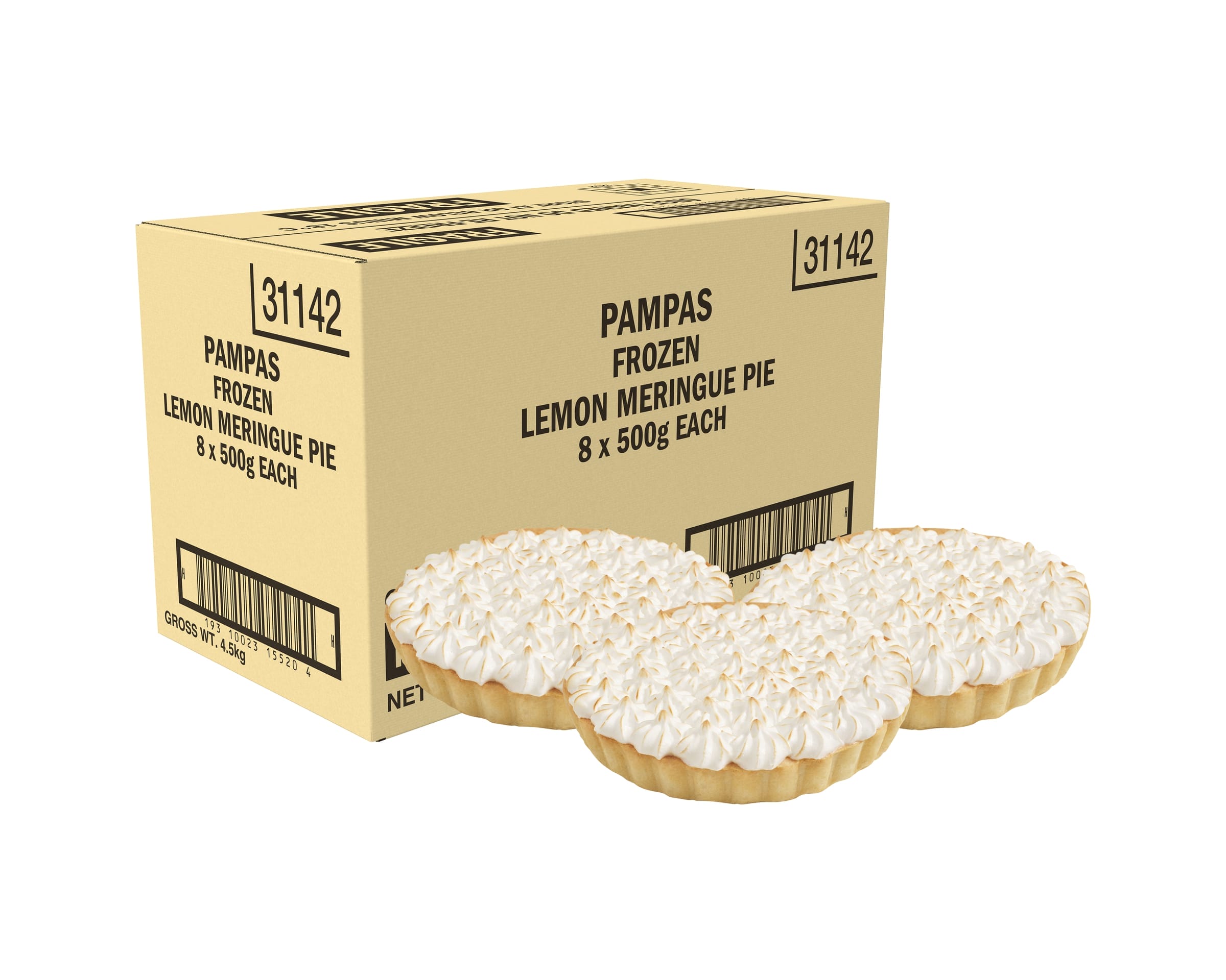 Pampas Lemon Meringue Family Pie 8 x 500g